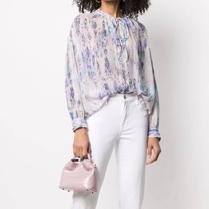 NWT IRO Lade tie-neck blouse 38